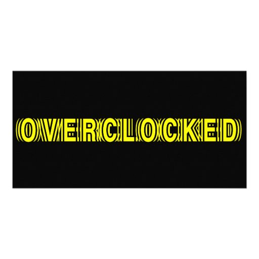 Jaune d'Overclocked Photocarte Customisée