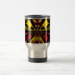 Jaune et conception modernes de cercle de Bourgogn Mugs
