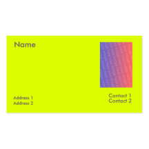 jaune fluorescent modèles de cartes de visite