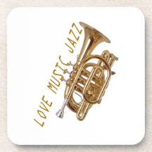 Jazz de musique d'amour sous-bock