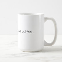 "Je bois du café cher." Tasse