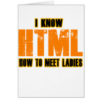 Je connais le HTML - comment rencontrer des dames cartes