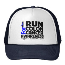Je cours pour la conscience de cancer du colon casquette