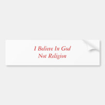 Je crois à la religion de GodNot Adhésifs Pour Voiture