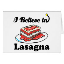 je crois au lasagne cartes de vœux