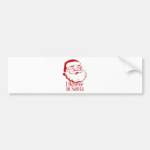 Je crois au Père Noël Autocollants Pour Voiture