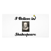 je crois en shakespeare photocartes personnalisées