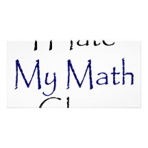 Je déteste ma classe de maths photocartes