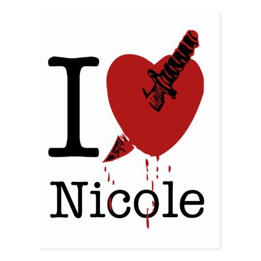 Je déteste Nicole charrie l'amour d'I Cartes Postales