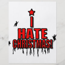 Je déteste Noël Prospectus Personnalisés