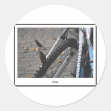 Je fais du vélo autocollant rond