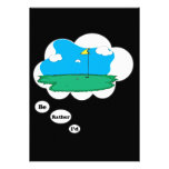 Je jouerais au golf plutôt 2 invitations personnalisables