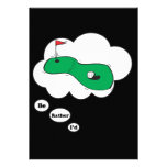 Je jouerais au golf plutôt 3 invitations personnalisées