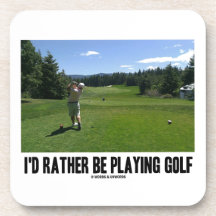 Je jouerais plutôt au golf (le golfeur sur le terr sous-bocks