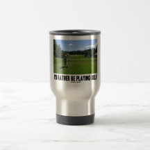 Je jouerais plutôt au golf (le golfeur sur le terr tasse