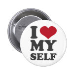 Je m'aime pin's avec agrafe