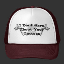 Je ne m'inquiète pas de votre chapeau de tatouages casquettes
