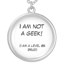 Je ne suis pas un geek ! collier personnalisé
