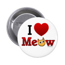 "Je Pin de chat de chats de coeur de Meow de coeur Badge