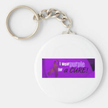 je porte le pourpre pour un traitement porte-clé