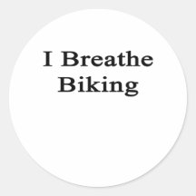 Je respire faire du vélo autocollants