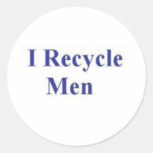 JE RÉUTILISE DES HOMMES AUTOCOLLANTS RONDS