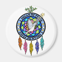 Je rêve de la paix magnets pour réfrigérateur