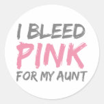 Je saigne la tante rose de cancer du sein adhésifs