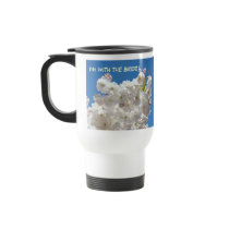 Je suis avec la jeune mariée ! Fleurs de ciel bleu