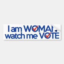Je suis FEMME m'observe VOTER Adhésifs Pour Voiture