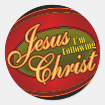 Je suis le Jésus-Christ Autocollant Rond