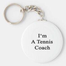 Je suis un entraîneur de tennis porte-clefs