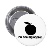 Je suis un grand Apple Pin's Avec Agrafe