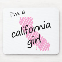 Je suis une fille de la Californie Tapis De Souris