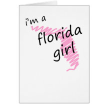 Je suis une fille de la Floride Cartes De Vœux