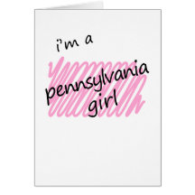 Je suis une fille de la Pennsylvanie Cartes De Vœux