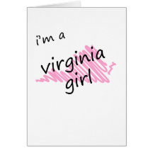 Je suis une fille de la Virginie Carte De Vœux