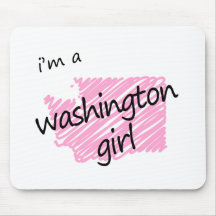 Je suis une fille de Washington Tapis De Souris