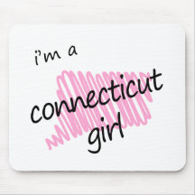 Je suis une fille du Connecticut Tapis De Souris