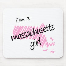 Je suis une fille du Massachusetts Tapis De Souris