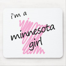 Je suis une fille du Minnesota Tapis De Souris