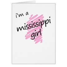 Je suis une fille du Mississippi Carte De Vœux