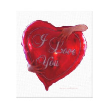 Je t'aime ballon toiles tendues
