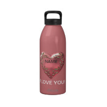 JE T'AIME cadeau de valentine de bouteille d'eau