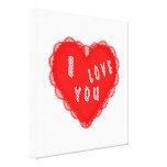 JE T'AIME COEUR TOILES TENDUES