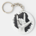 JE T'AIME DANS ASL #2 PORTE-CLEF
