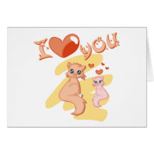 Je t'aime des chats - I love you cats Cartes