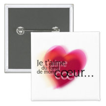 Je t'aime du fond de mon coeur - pin's