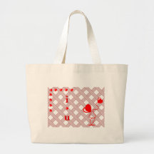 Je t'aime illustration romantique avec les coeurs  sacs