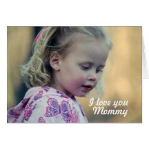 Je t'aime maman carte de vœux